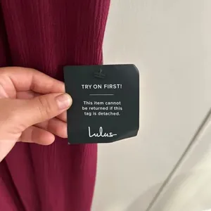 Lulus Burgundy Wide-Leg Jumpsuit NWT | Women’s Small | Flutter Sleeve Deep V thumbnail 6