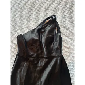 Jenny Yoo Black One Shoulder Lena Dress thumbnail 7
