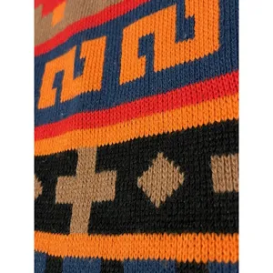 Sweater Bazaar Women’s Vintage 90’s Aztec Sweater Made In‎ USA Size Large thumbnail 6