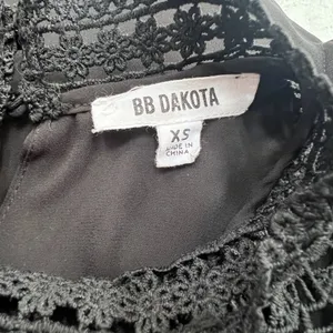 BB Dakota Black Chiffon Tank Top‎ Lace Sleeveless Size Xsmall XS thumbnail 5