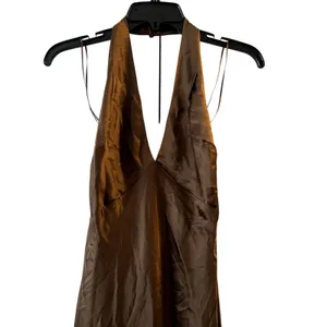 Reformation Daniela Silk Maxi Dress Pinecone Brown size 4 C0 thumbnail 4