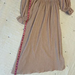 REVOLVE x O.P.T. Athena Smocked Pink Gingham Ruffle Midi Dress Milkmaid Size S thumbnail 14