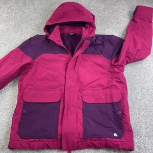 Fielder SonOS 3 Womens Size L Pink Colorblock Fleece Lined Hooded Hiking Parka thumbnail 2