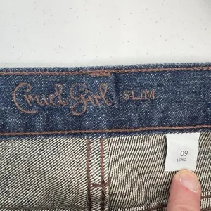 Cruel Girl Slim Juniors Size 9 Long Bootcut Jeans Dark Wash‎ Western Mid Rise thumbnail 7