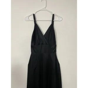 Trashy Diva Black Maxi Dress Size XS 100% silk thumbnail 4