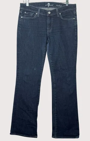 7 For All Mankind Bootcut Jeans Sz 30 Women Stretch Signature Wave Pocket Design thumbnail 1