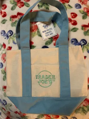 Trader Joe’s canvas tote Blue thumbnail 2