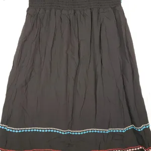 NWT Andree by Unit Black Embroidered Strappy Tassel Dress Women's Size Small thumbnail 7