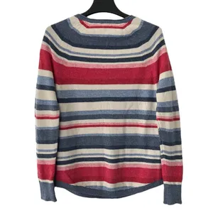 LL Bean Women’s Striped Cotton Sweater Multicolored Size Small Blue, Pink, Cream thumbnail 2
