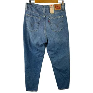 Levi's High Waisted Straight Mom Jeans Style 26986-0010 Eco Blue Size 30 Rigid thumbnail 7