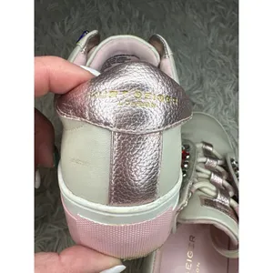 Kurt Geiger London White Pink Gem‎ Heart Embellished Sneakers Women 5.5 Youth 3 thumbnail 10