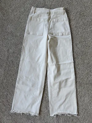 OAT New York Wide Leg Buttons Pants Jeans Straight Khaki Tan Sailor 27 thumbnail 2