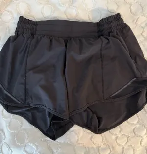 Black Lululemon Shorts 4" Hotty Hot thumbnail 1