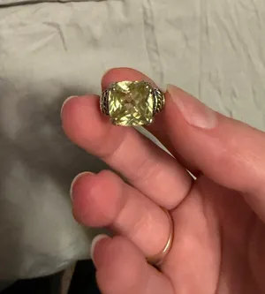 Sliver yellow dimond ring from Craig Husar Designs Silver Size 7 thumbnail 1