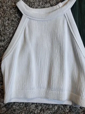 White Crop Tank thumbnail 1
