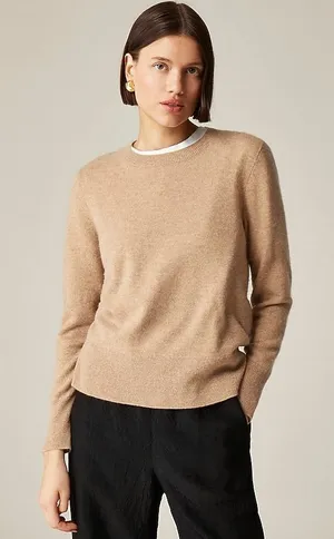 J-Crew Women’s 100% Cashmere classic-fit crewneck sweater Long sleeve Size Small thumbnail 1