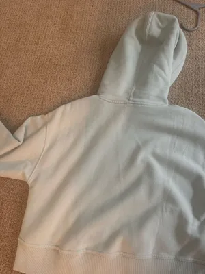 ZARA Sweatshirt Cropped Green thumbnail 3