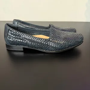 Trotters Liz Woven Leather Herringbone Slip On Loafers Womens 8 Narrow Casual thumbnail 13