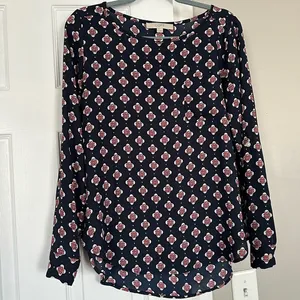 LOFT sheer blouse thumbnail 1