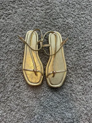 Amazon Gold Strappy Sandals thumbnail 2