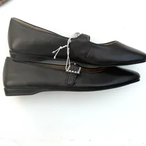 Silent D Womens Shoes Black Leather Mary Janes Bling Buckle Size 38 7/7.5 thumbnail 3