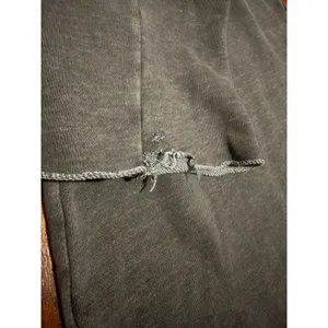Urban Outfitters Out From Under Washed Black Crossover V-Waist‎ Wide Leg pants thumbnail 7