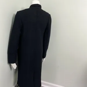 Zara black wool full length jacket thumbnail 4