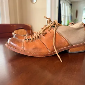 Vintage Timberland Boot Company Brown Lace Up Shoes 👞 Size 7 thumbnail 2