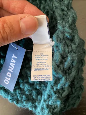 Old Navy Women's Teal Crochet Infinity Scarf thumbnail 5