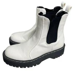 Sincerely Jules white slip on hippie chelsea boots 6 thumbnail 2