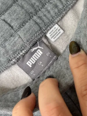 Puma Mens Gray Jogger Sweatpants Size L Y2K Minimal Streetwear Lounge thumbnail 4