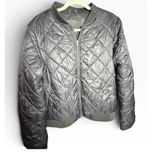 Forever 21+ Women Black Quilted Bomber Jacket Plus Size XL Full Zip Lightweight thumbnail 4