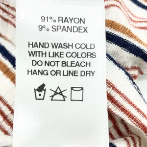 Sadie & Sage Womens M Crop Top Long Sleeves Ribbed Striped Cream‎ Blue Tan Rust thumbnail 8