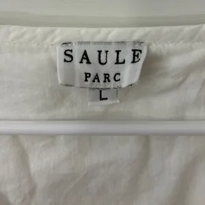 Saule Parc 100% Cotton Midi Dress L‎ Puff Sleeve Boho Cottagecore Victorian Rush thumbnail 5