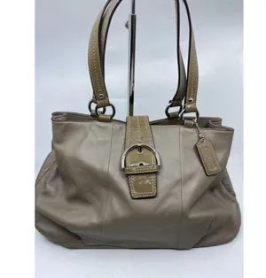 COACH Medium/ Large Leather Brown Shoulder Bag thumbnail 3