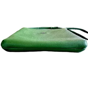 Coach Crossbody‎ Bag Green Pebble Leather Front Pocket Adjustable Strap thumbnail 4