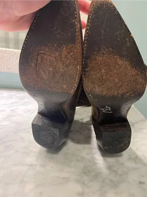 Dan Post Red-Brown Leather Cowboy Boot Interior thumbnail 7