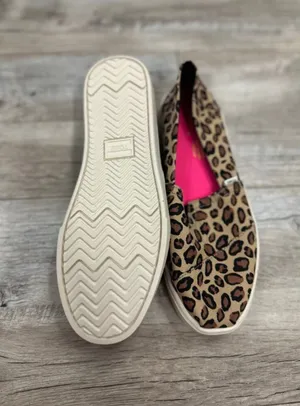 TOMS Leopard Print Alpargata Slip-On Sneakers Size 6.5 NEW thumbnail 6