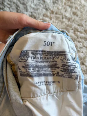 Levi's 501 Light Blue Denim Cutoff Shorts - Women's thumbnail 5