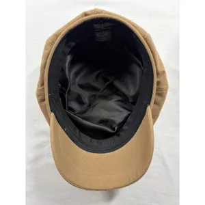 Angela & William Tan Khaki Cotton Newsboy Cap Baker Boy Hat CB4132 thumbnail 6
