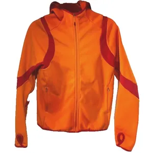 Nike Therma-FIT Womens M Orange Red Full Zip Hooded Running Jacket Thumbholes thumbnail 2