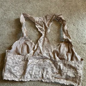 Lace Racerback Bralette Duo in Slate Gray and Nude thumbnail 3