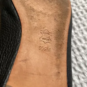 Tory Burch Black Flats with Gold Emblem thumbnail 9