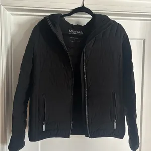 Michael Kors Black Quilted Puffer Jacket thumbnail 1