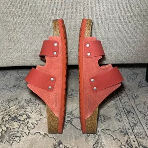 Birkenstock Uji Nubuck-Suede Leather in Sienna Red thumbnail 10