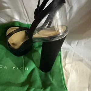 Jessica Rich Noir Black Platform Heels with dust bag size 37. thumbnail 9