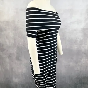 Juicy Couture Womens Knit Dress‎ Size Small Y2K Bodycon Classic Minimal Stripes thumbnail 3