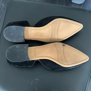 Franco Sarto black velvet cutout ballet flats thumbnail 5