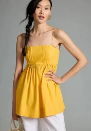 Anthropologie MAEVE Babydoll Peplum Camisole thumbnail 1