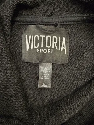 Victoria's Secret Sport lace-up hoodie Black M thumbnail 4
